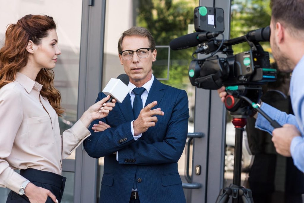 Journalist Conducting Interview