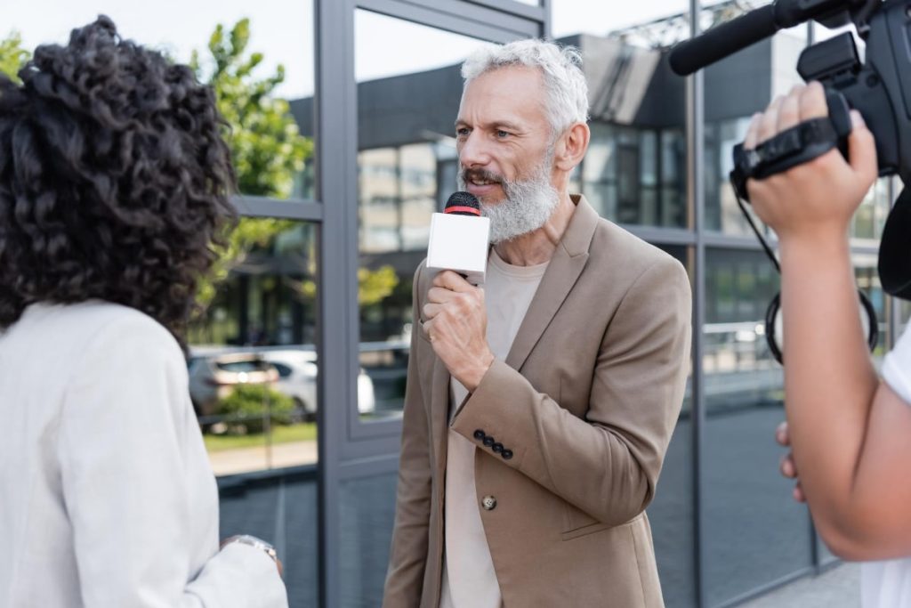 Journalist Conducting Interview